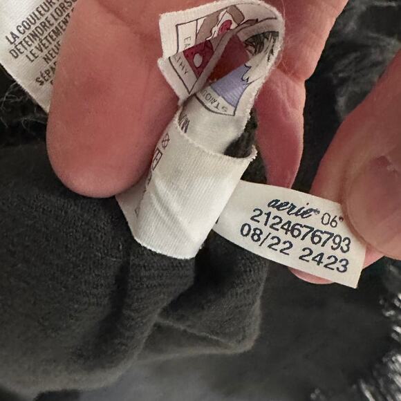 Offline by Aerie Oversized Black Corduroy 1/4 Zip Pullover Shacket Pockets, M - Picture 9 of 12